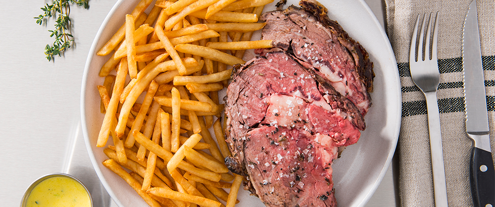 Carve Premium Ontario Beef Prime Rib Frites